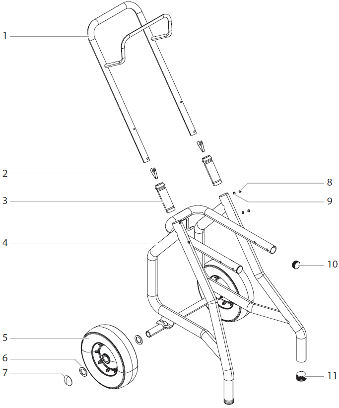 Impact 540 Cart Assembly Parts (P/N 805-282A)